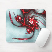 Rot-Weiß-Eidechsen auf sandiger Textur Mousepad (Mit Mouse)