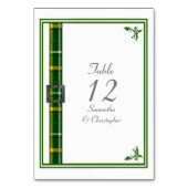 Rot-Weiß-Farbband Tischnummer (Vorderseite)