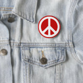 Rot-Weiß-Friedenssymbol Button (Beispiel)