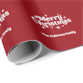 Rot weiß Frohe Weihnachtsfavoriten Geschenkpapier (Rolleneckpunkt)