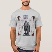 Rot Weiß Funkelgrau T-Shirt (Vorderseite)