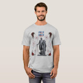 Rot Weiß Funkelgrau T-Shirt (Vorne ganz)