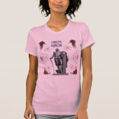 Rot Weiß Funkeln hellrosa T-Shirt (Vorderseite)