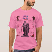 Rot Weiß Funkelnd Rosa T-Shirt (Vorderseite)