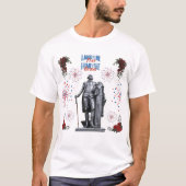 Rot Weiß Funkelnd weiß T-Shirt (Vorderseite)