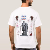 Rot Weiß Funkelnd weiß T-Shirt (Rückseite)