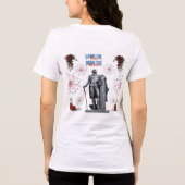 Rot Weiß Funkelnd weiß Tri-Blend Shirt (Rückseite)