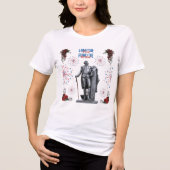 Rot Weiß Funkelnd weiß Tri-Blend Shirt (Vorderseite)