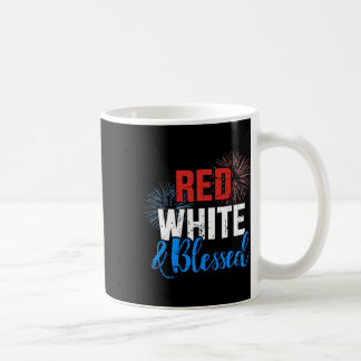 Rot Weiß Gesegnet Zum Unabhängigkeitstag Am 4. Jul Kaffeetasse