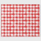 Rot-Weiß-Gestreift Geburtstag Geschenkpapier (Flach)