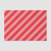 Rot-Weiß-Gestreift Seidenpapier (Vorderseite)