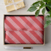 Rot-Weiß-Gestreift Seidenpapier (Geschenk)
