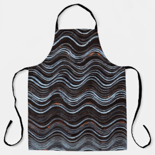 Rot-weiß gestreifte Textilien Schürze