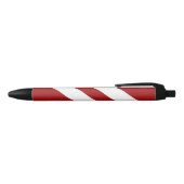 Rot-Weiß gestreifter Stift (Oberseite)