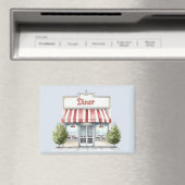 Rot-Weiß-Gestreiftes Diner Magnet (In Situ (Geschirrspüler))