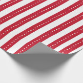 Rot-Weiß gestreiftes Geschenkpapier (Ecke)