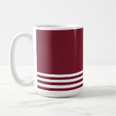 Rot-Weiß-Gestreiftes Muster Kaffeetasse (Links)