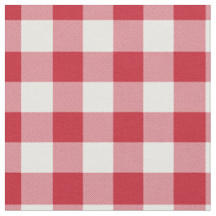 Rot-Weiß Gingham Karo Stoff