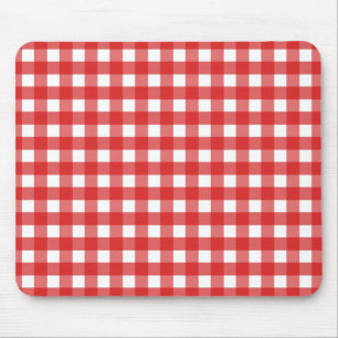 Rot-Weiß Gingham Mousepad