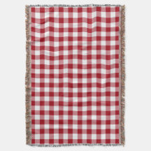 Rot-Weiß-Gingham-Muster