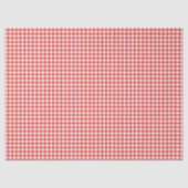 Rot-Weiß Gingham Seidenpapier (Vorderseite)