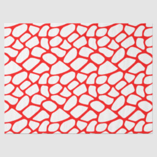 Rot-Weiß-Giraffenmuster Seidenpapier