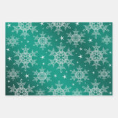 rot, weiß, gold, grün, Weihnachtspapier, Winter+Pa Geschenkpapier Set (Vorderseite 3)