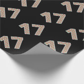 Rot, Weiß, Grün "17" 17. Veranstaltung am Weihnach Geschenkpapier (Ecke)
