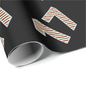 Rot, Weiß, Grün "17" 17. Veranstaltung am Weihnach Geschenkpapier (Rolleneckpunkt)