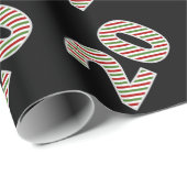 Rot, Weiß, Grün "20" 20. Veranstaltung am Weihnach Geschenkpapier (Rolleneckpunkt)