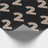 Rot, Weiß, Grün "2" 2. Veranstaltung am Weihnachts Geschenkpapier (Ecke)