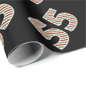 Rot, Weiß, Grün "55" 55. Veranstaltung am Weihnach Geschenkpapier (Rolleneckpunkt)