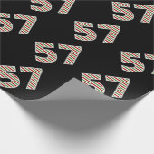 Rot, Weiß, Grün "57" 57. Veranstaltung am Weihnach Geschenkpapier (Ecke)