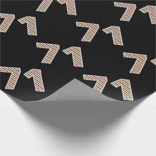 Rot, Weiß, Grün "71" 71. Veranstaltung am Weihnach Geschenkpapier