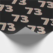 Rot, Weiß, Grün "73" 73. Veranstaltung am Weihnach Geschenkpapier (Ecke)