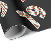 Rot, Weiß, Grün "79" 79. Veranstaltung am Weihnach Geschenkpapier (Rolleneckpunkt)