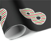 Rot, Weiß, Grün "8" 8. Veranstaltung am Weihnachts Geschenkpapier (Rolleneckpunkt)