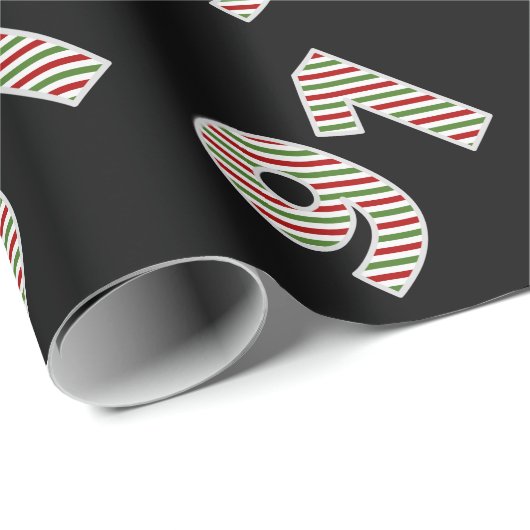 Rot, Weiß, Grün "91" 91. Veranstaltung am Weihnach Geschenkpapier (Rolleneckpunkt)