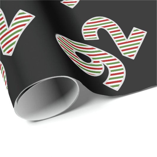 Rot, Weiß, Grün "92" 92. Veranstaltung am Weihnach Geschenkpapier (Rolleneckpunkt)