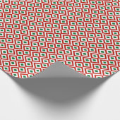 Rot, Weiß, Grün Geschenkpapier (Ecke)