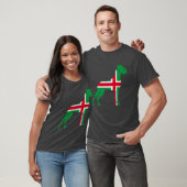 Rot-Weiß-Grün Großer Dane-T - Shirt (Unisex)