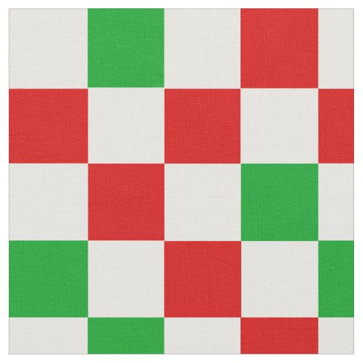 Rot-Weiß-Grün kariertes Musterdesign  Stoff (Nahaufnahme)