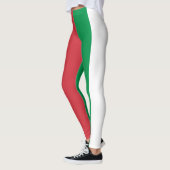 Rot-Weiß-Grün Leggings (Links)