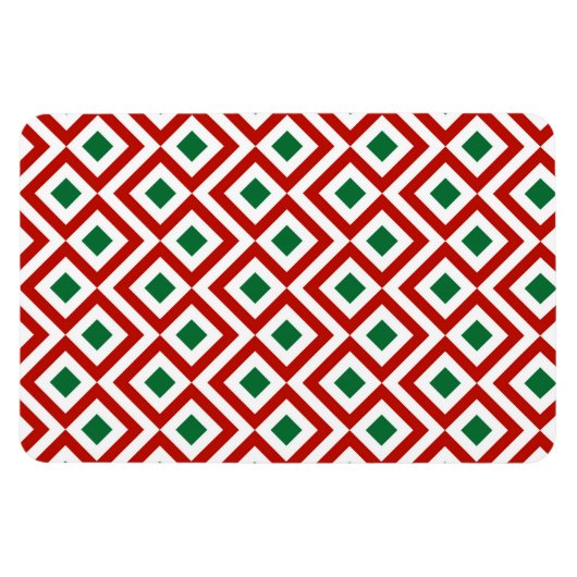 Rot, Weiß, Grün Magnet (Horizontal)