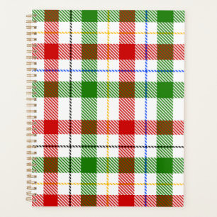 Rot-Weiß-Grünes Flanell-Karo-Design  Planer