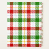 Rot-Weiß-Grünes Flanell-Karo-Design Planer (Rückseite)