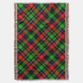 Rot-Weiß-Grünes Flanell-Karodesign Decke (Vorderseite Vertikal)