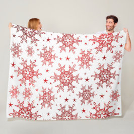 rot, weiß, hell, Stern, Stoff, Verzierung, modern, Fleecedecke