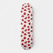 Rot-Weiß-Herzen-Muster Skateboard (Vorne)