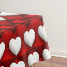 Rot-Weiß-Herzmuster